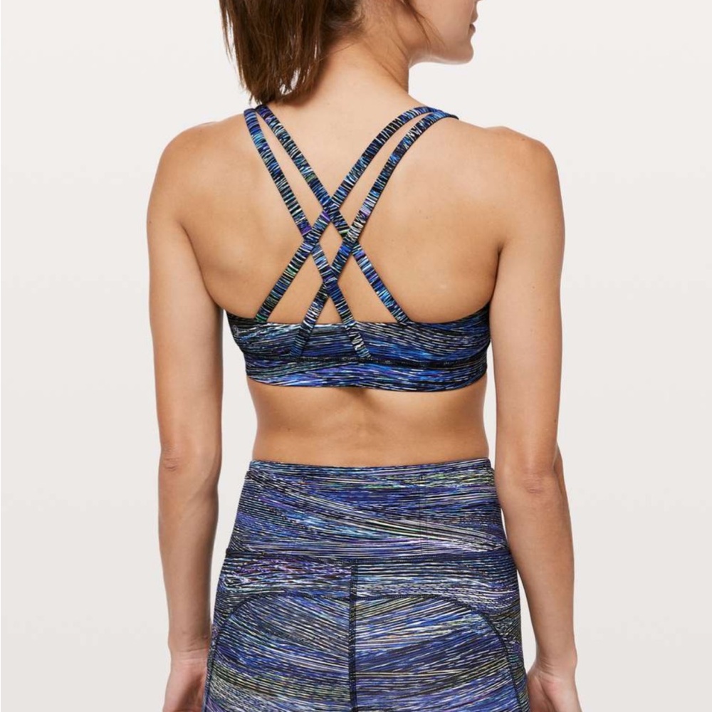 Lululemonenergy Bra Interconnect Blue View 2